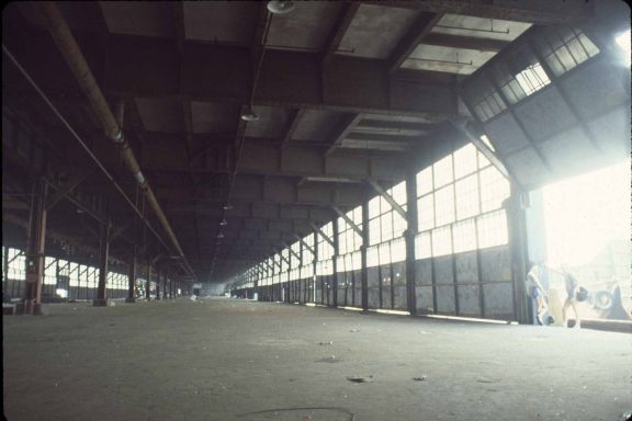Christopher street piers in the summer of 1983 photos of the inside of the abandoned Christopher street piers 1983